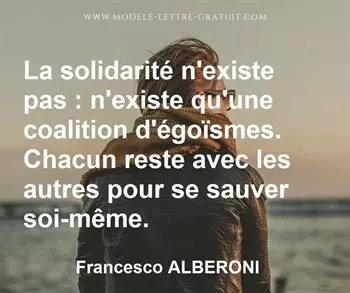 Citation de Francesco ALBERONI