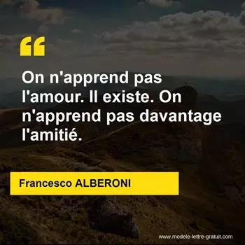 Citation Francesco ALBERONI