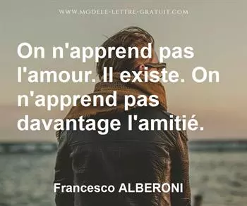 Citation de Francesco ALBERONI