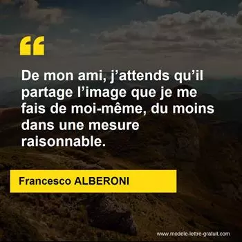 Citation Francesco ALBERONI