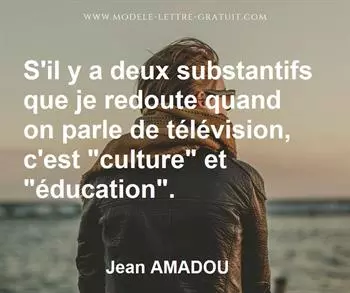 Citation de Jean AMADOU