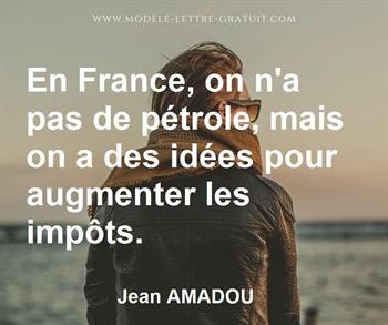 Citation de Jean AMADOU
