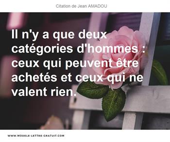 Citations Jean AMADOU