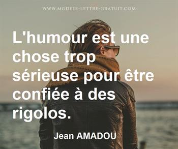 Citation de Jean AMADOU