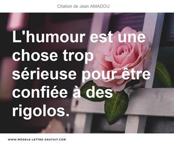 Citations Jean AMADOU