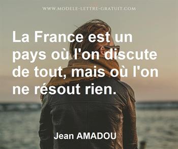 Citation de Jean AMADOU