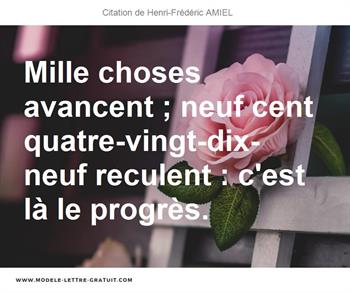 Citations Henri-Frédéric AMIEL