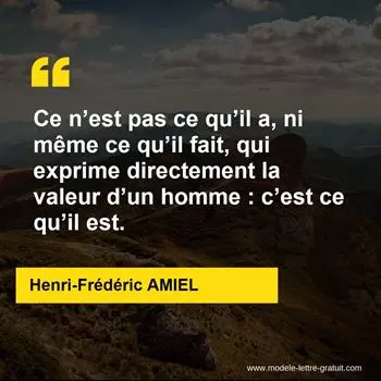 Citation Henri-Frédéric AMIEL