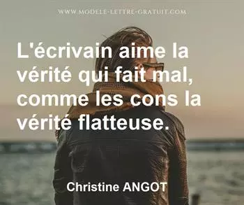 Citation de Christine ANGOT