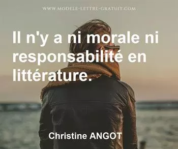 Citation de Christine ANGOT