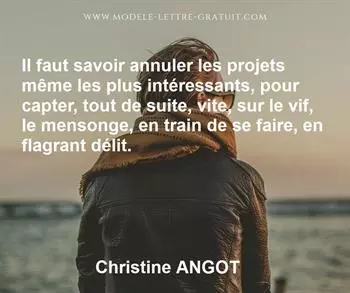Citation de Christine ANGOT