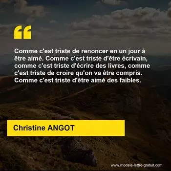 Citation Christine ANGOT