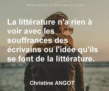 Citation de Christine ANGOT