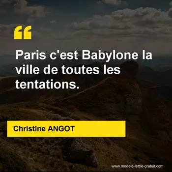 Citation Christine ANGOT