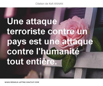 Citations Kofi ANNAN