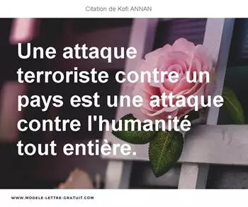 Citations Kofi ANNAN