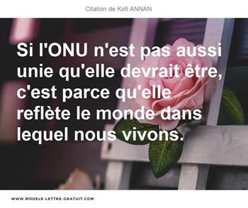 Citations Kofi ANNAN
