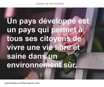 Citations Kofi ANNAN