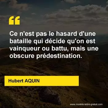 Citation Hubert AQUIN