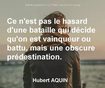 Citation de Hubert AQUIN