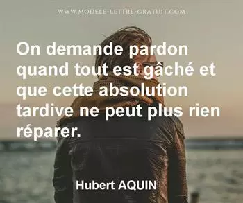 Citation de Hubert AQUIN