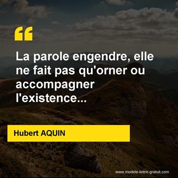 Citations Hubert AQUIN