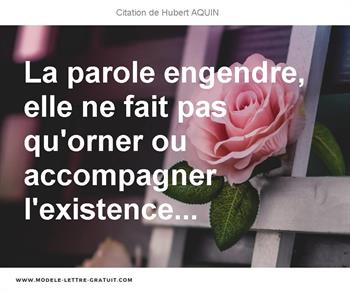 Citations Hubert AQUIN