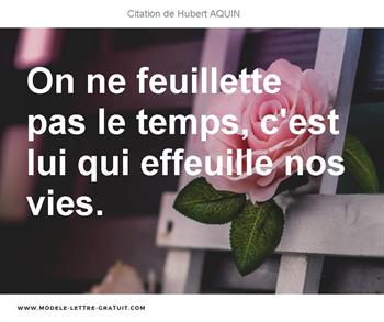Citations Hubert AQUIN