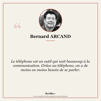 Citation Bernard ARCAND