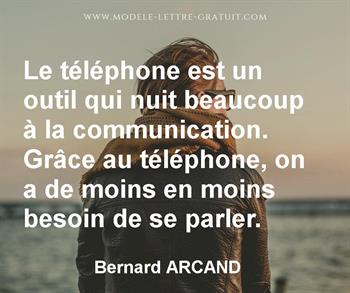 Citation de Bernard ARCAND