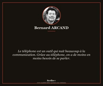 Citation de Bernard ARCAND