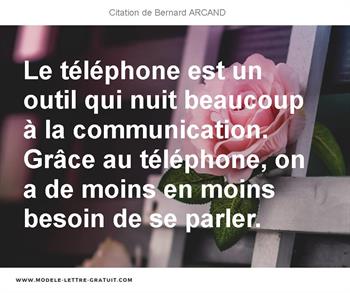 Citations Bernard ARCAND