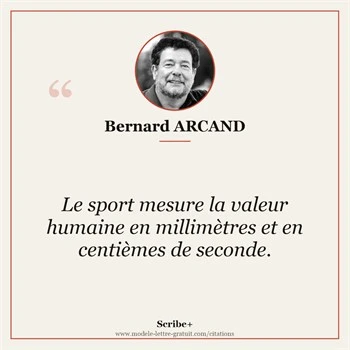 Citation Bernard ARCAND