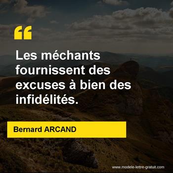 Citations Bernard ARCAND
