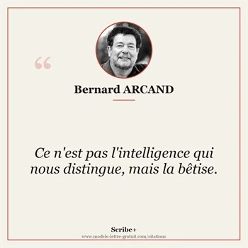 Citation Bernard ARCAND