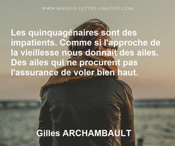 Citation de Gilles ARCHAMBAULT