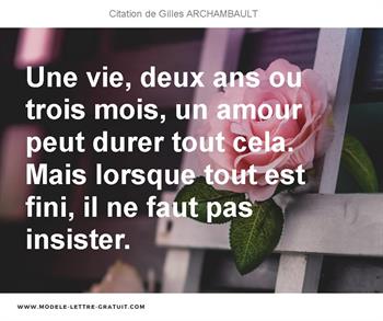 Citations Gilles ARCHAMBAULT