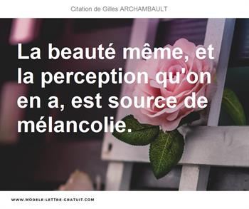 Citations Gilles ARCHAMBAULT