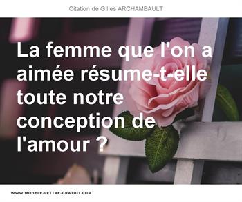 Citations Gilles ARCHAMBAULT