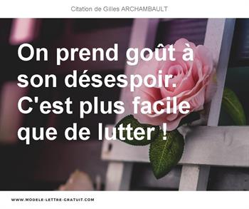 Citations Gilles ARCHAMBAULT