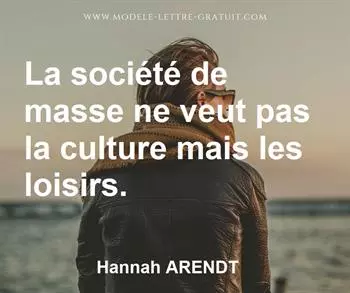 Citation de Hannah ARENDT