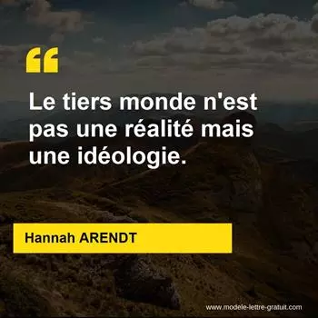 Citation Hannah ARENDT
