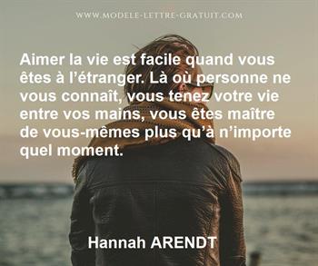 Citation de Hannah ARENDT