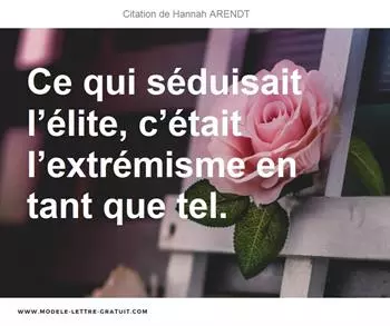 Citations Hannah ARENDT