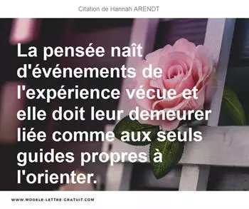 Citations Hannah ARENDT