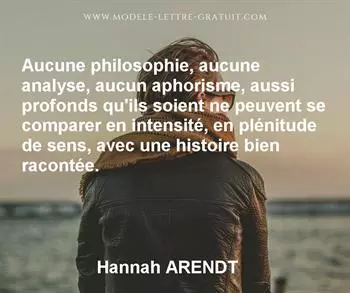 Citation de Hannah ARENDT