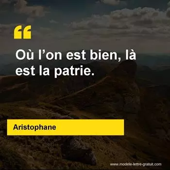 Citation Aristophane