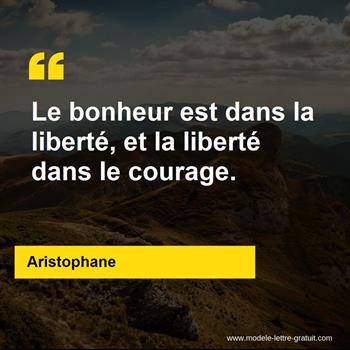 Citation Aristophane