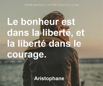 Citation de Aristophane