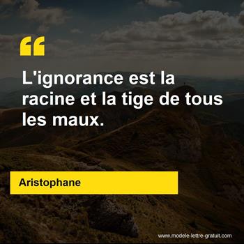Citation Aristophane